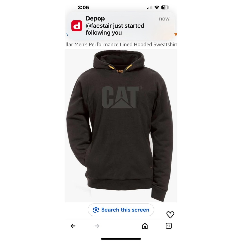 Caterpillar Hooded Sweatshirt XL